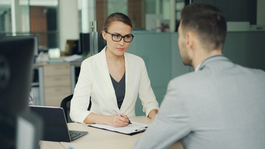 Photo tutoring job interview